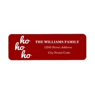 Ho-ho-ho Return Address Label