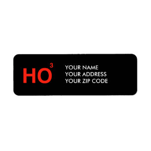 HO HO HO RETURN ADDRESS LABEL