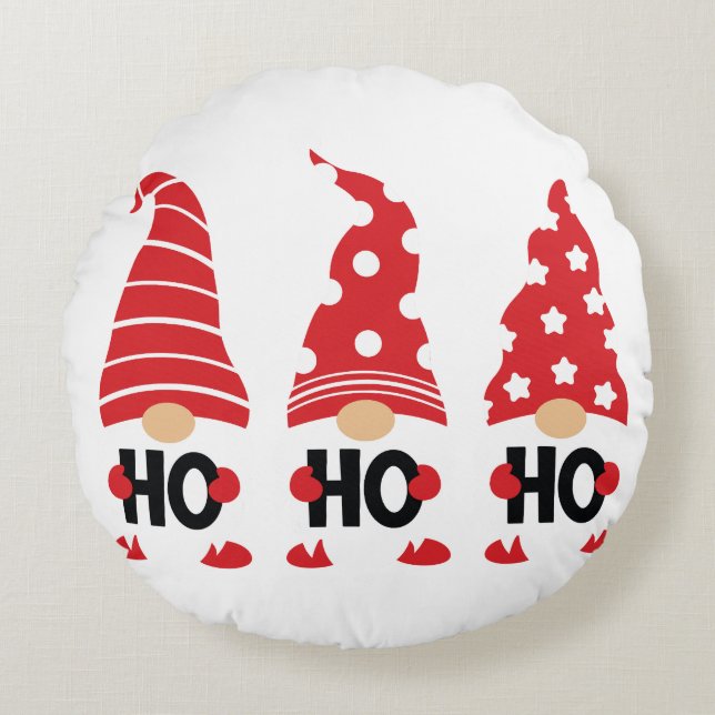 Ho Ho Ho Round Cushion (Front)