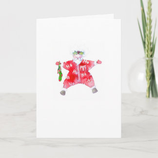 Ho Ho Ho Santa card