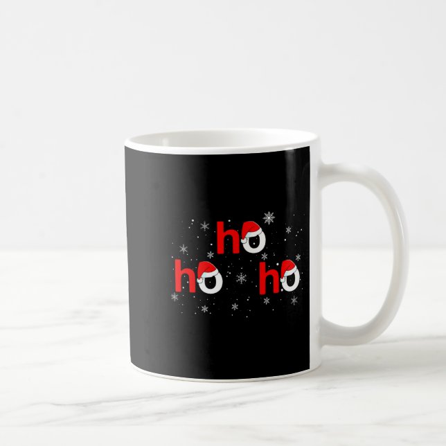 Ho Ho Ho Santa Christmas Pajamas Funny Adults Kids Coffee Mug (Right)