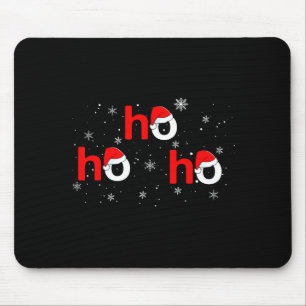 Ho Ho Ho Santa Christmas Pajamas Funny Adults Kids Mouse Pad