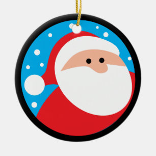Ho Ho Ho! Santa Claus Ceramic Ornament