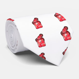 Ho Ho Ho! Santa Claus Hat Merry Christmas Star. Tie