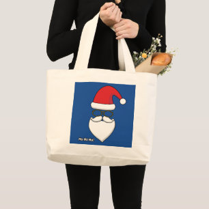 Ho Ho Ho Santa Claus Large Tote Bag
