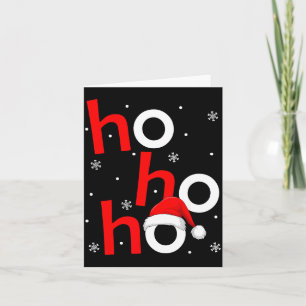Ho Ho Ho Santa Funny Christmas Pajamas Men Women K Card