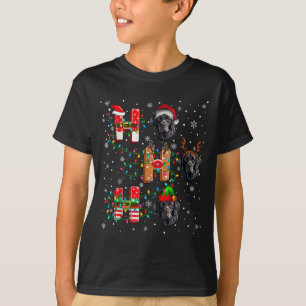 Ho Ho Ho Santa Hat Elf Matching Labrador Retriever T-Shirt