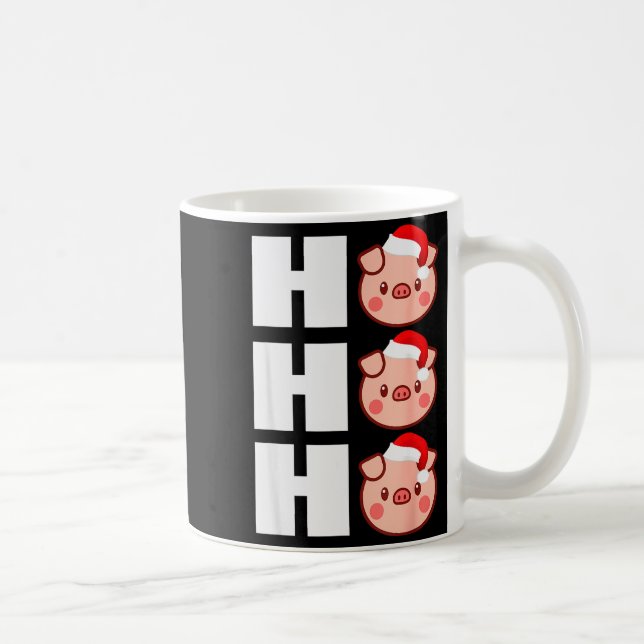 Ho Ho Ho Santa Hat Funny G Christmas Tee  Coffee Mug (Right)