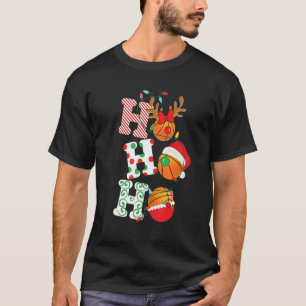 Ho Ho Ho Santa Hat Volleyball Ball Christmas  1 T-Shirt
