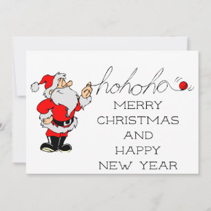 Ho Ho Ho Santa Holiday Card