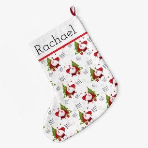 Ho Ho Ho Santa Large Christmas Stocking