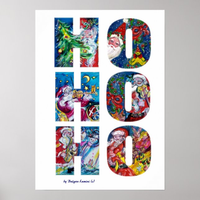 HO HO HO SANTA MUSICAL CHRISTMAS NIGHT POSTER (Front)