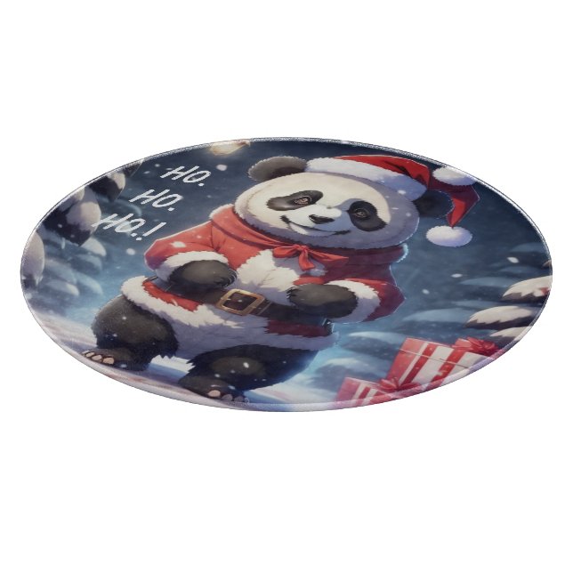 HO.HO.HO SANTA PANDA CUTTING BOARD (Corner)