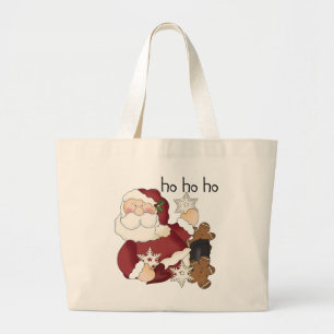 Ho Ho Ho Santa T-shirts and gifts Large Tote Bag