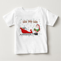 Ho Ho Ho Santas Sleigh Toddlers White T-Shirt