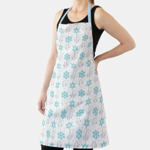 Ho Ho Ho Snowflakes Apron