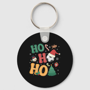 Ho Ho Ho Soccer Sport Christmas Tree Lights Appare Key Ring