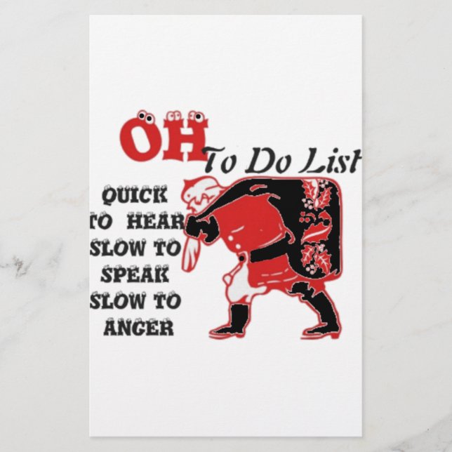 Ho Ho Ho! Special Santa To Do List Art Print (Front)