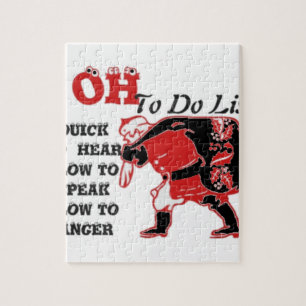 Ho Ho Ho! Special Santa To Do List Art Print Jigsaw Puzzle
