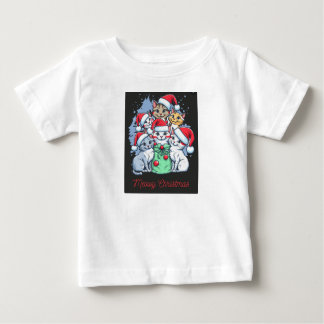 "Ho Ho Ho! Spread Christmas Cheer in Style" Baby T-Shirt