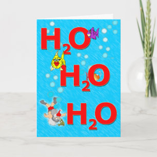 Ho Ho Ho underwater Christmas Card