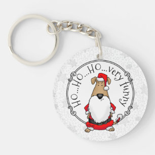HO HO HO Very Funny Santa Costume Dog Sarcastic Key Ring