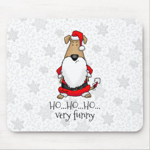 HO HO HO Very Funny Santa Costume Dog Sarcastic Mouse Pad