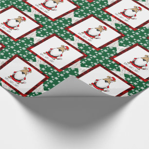 HO HO HO Very Funny Santa Costume Sarcastic Dog Wrapping Paper