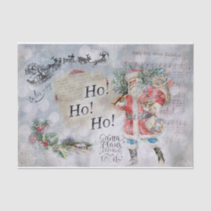 "Ho Ho Ho" Vintage Christmas Tissue Paper