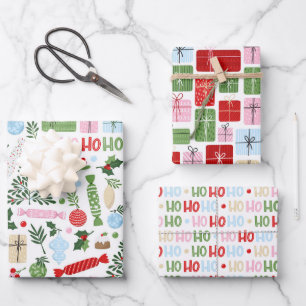 Ho Ho Ho What Fun Wrapping Paper Sheets