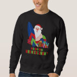 Ho Ho Ho Who Needs Snow Christmas In July Santa Su Sweatshirt<br><div class="desc">Ho Ho Ho Who Needs Snow Christmas In July Santa Surf Beach</div>
