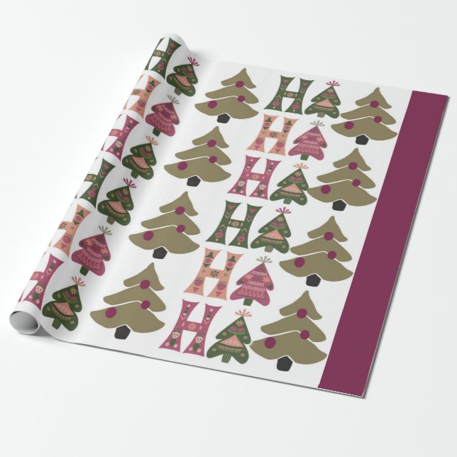 Ho ho ho wrapping paper (Unrolled)