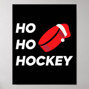 Ho Ho Hockey Christmas - Ice Hockey  Poster