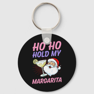 Ho Ho Hold My Margarita Christmas In July Santa Va Key Ring