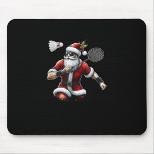 Ho Ho Hold My Shuttle_ Santa Badminton Cute Xmas S Mouse Pad