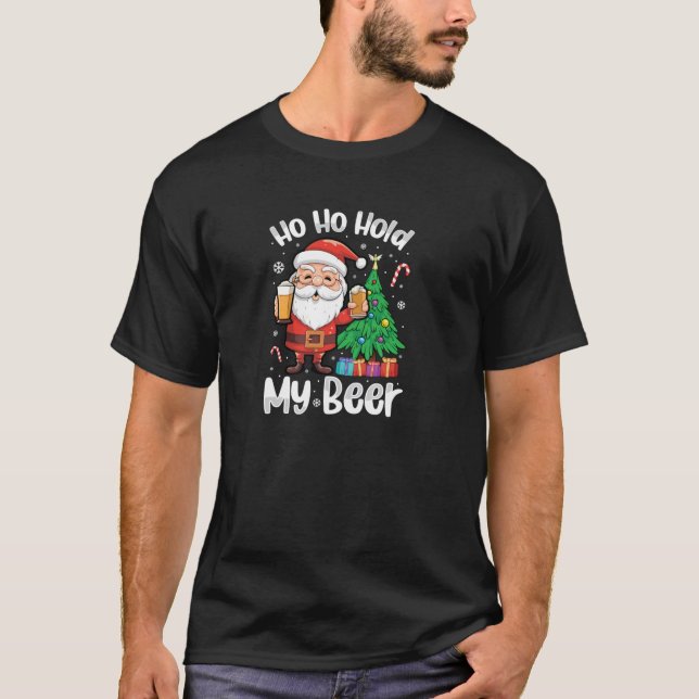 Ho Ho Hold Santa Ugly Christmas Sweater Men Women  (Front)