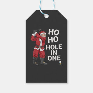 Ho Ho Hole in One Funny Golfing Xmas Christmas Gift Tags