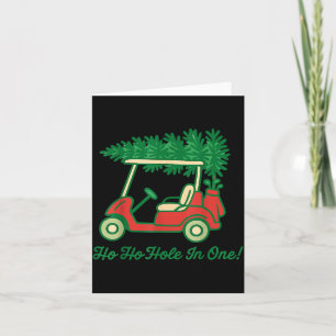 Ho Ho Hole In One Santa Golf Christmas Holiday Gol Card