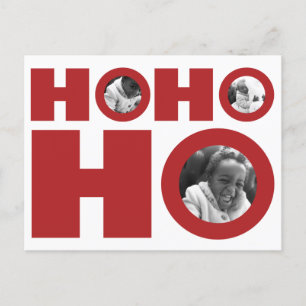 Ho Ho Holiday Photo Postcard
