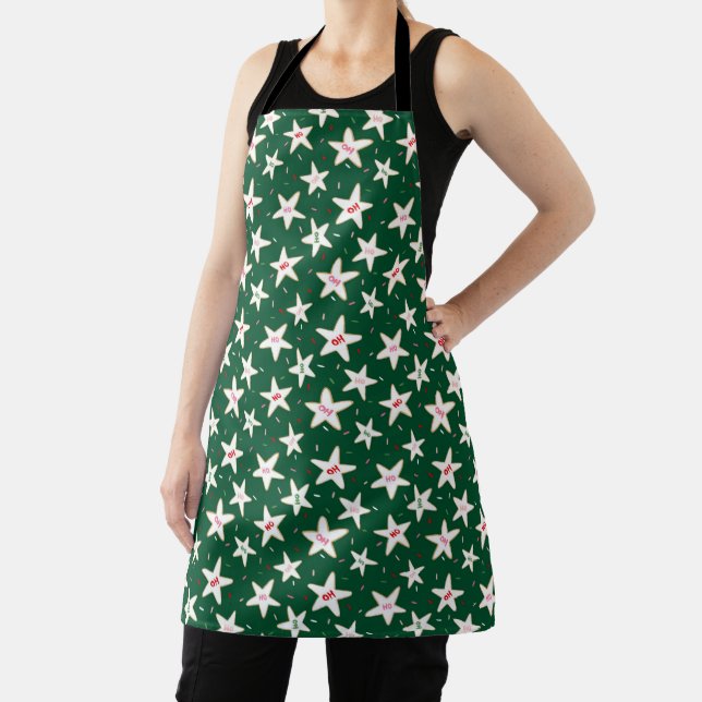Ho Ho Holiday Sugar Cookie Pattern Apron (Insitu)