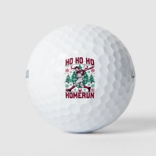 Ho Ho Homerun Baseball Ugly Christmas Sweater Golf Balls