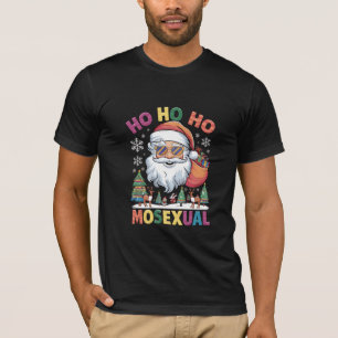 Ho Ho Homosexual Christmas Santa Holiday Gay Pride T-Shirt