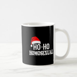 Ho Ho Homoual Funny Pride Christmas Holiday Design Coffee Mug