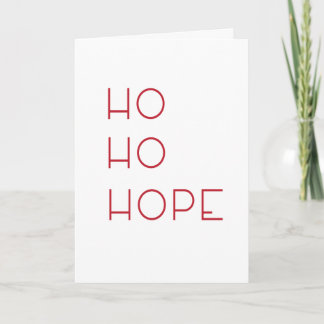 Ho Ho Hope Holiday Card