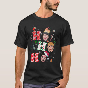 Ho Ho Hos Alone Christmas At Home Xmas Pyjamas Hol T-Shirt