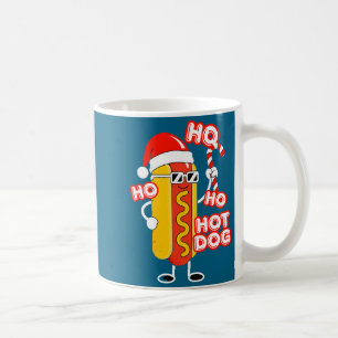 Ho Ho Hot Dog Funny Christmas– Festive Hot Dog In  Coffee Mug