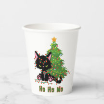 HO HO NO Christmas Cat