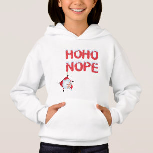 Ho Ho Nope Cute Christmas Kids Hoodie