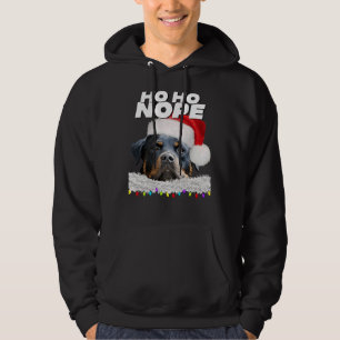 Ho Ho Nope Rottweiler Cute Christmas Rottie Hoodie