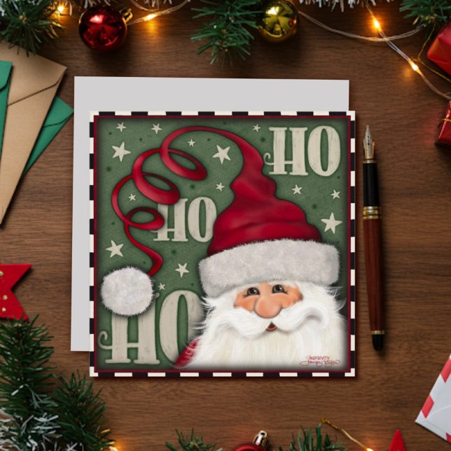 Ho Ho Santa Christmas Inspirivity Holiday Card (Creator Uploaded)